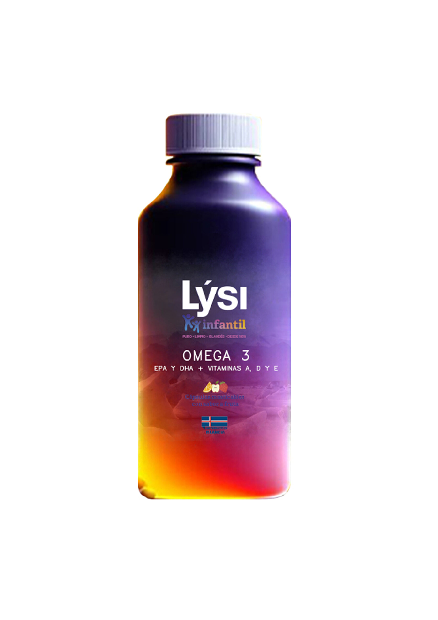 Complément Lysi Oméga-3 + Vitamine D Enfants - 60 Gélules à Croquer - Neuf